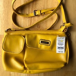 NWT Rosetti cross body small bag yellow